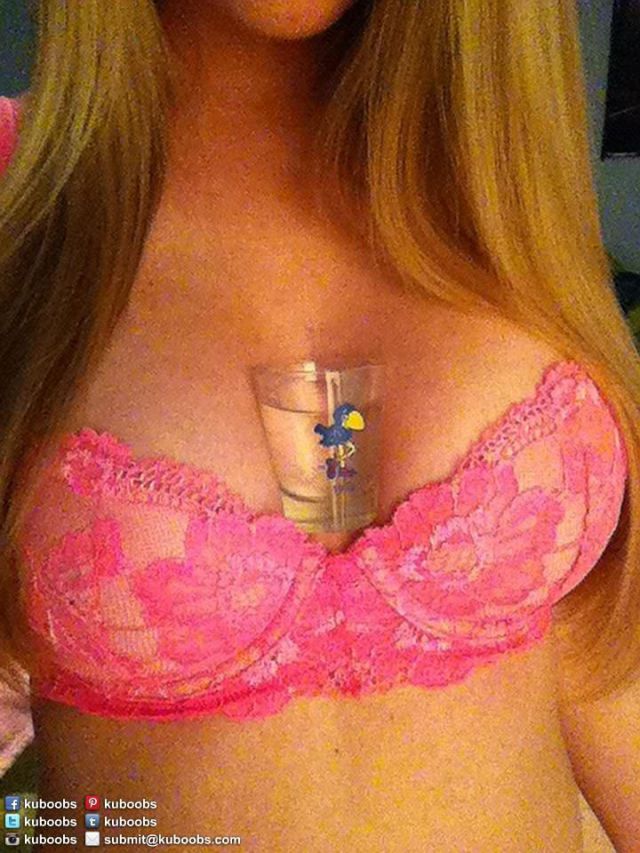 Girls Show Support with Their Boobs