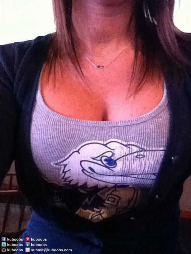 Girls Show Support with Their Boobs