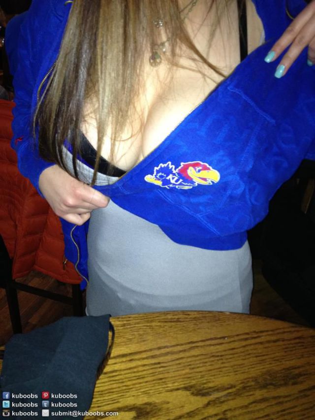 Girls Show Support with Their Boobs