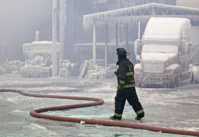 Stunning Photos of Frozen Chicago Fire