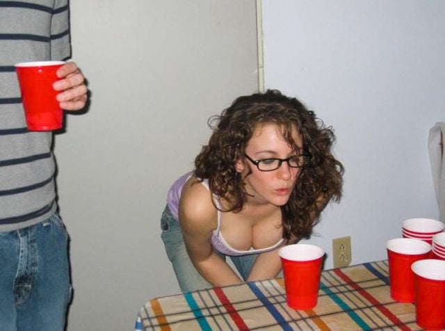 Beer Pong Gets Heated with These Girls