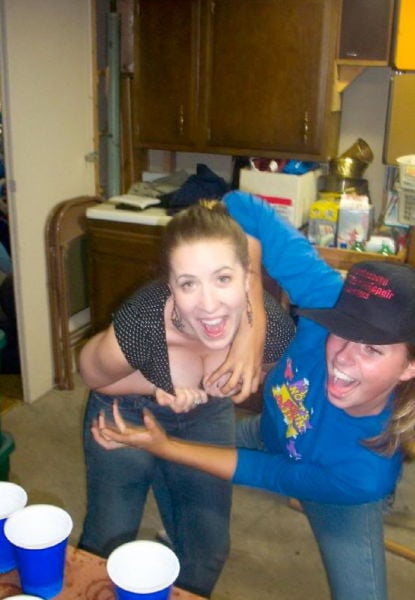 Beer Pong Gets Heated with These Girls