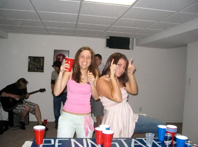 Beer Pong Gets Heated with These Girls