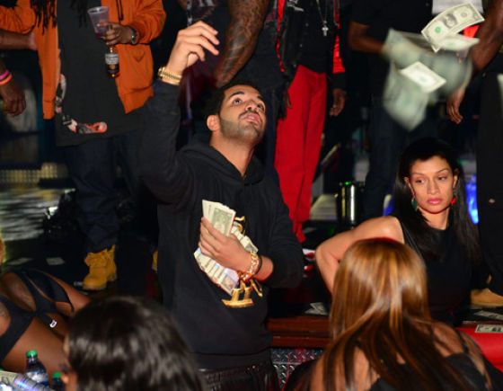 It Rains Money When Drake Visits a Strip Club