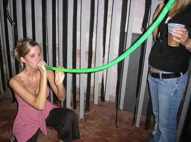 Binge Drinking Beer-Bonging Babes