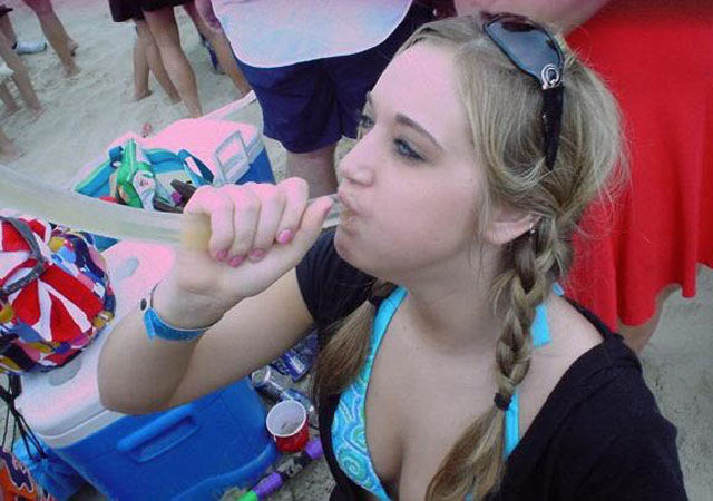 Binge Drinking Beer-Bonging Babes