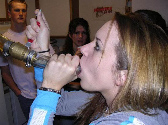 Binge Drinking Beer-Bonging Babes