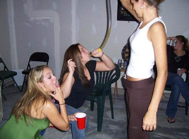 Binge Drinking Beer-Bonging Babes