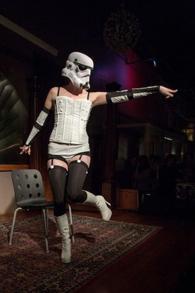 A Sexy Storm Trooper Does Burlesque
