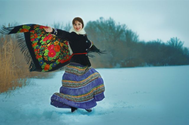 Beautiful Slavic Girls in Traditional Outfits