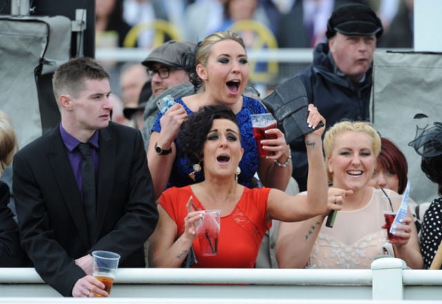 British Girls Get Dolled Up for Ladies Day Debauchery