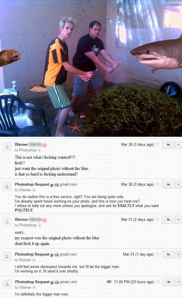 You Better Be F#cking Polite When You Do a Photoshop Request