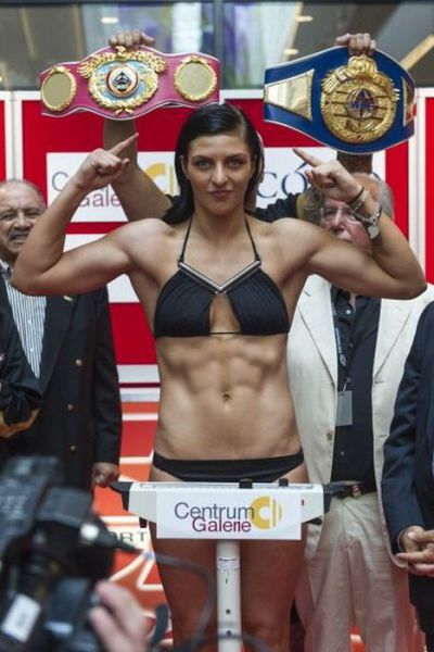 Women Boxers Share an Odd Moment in Public