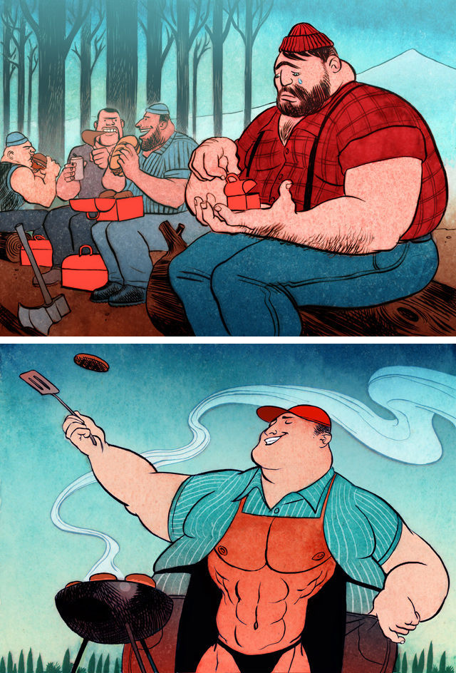 Social Problems Depicted in Cool Cartoon Art