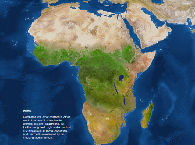 The World as It Would Look If all the Ice Melted