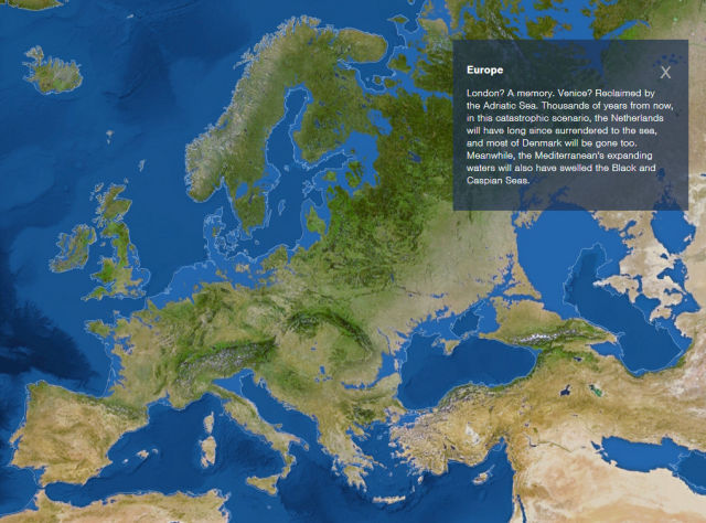 The World as It Would Look If all the Ice Melted