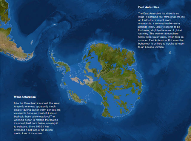 The World as It Would Look If all the Ice Melted