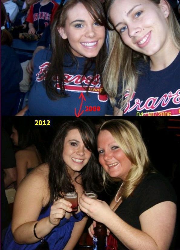 Oldie of the Day: Girls Who Let Themselves Go Before and After Pics