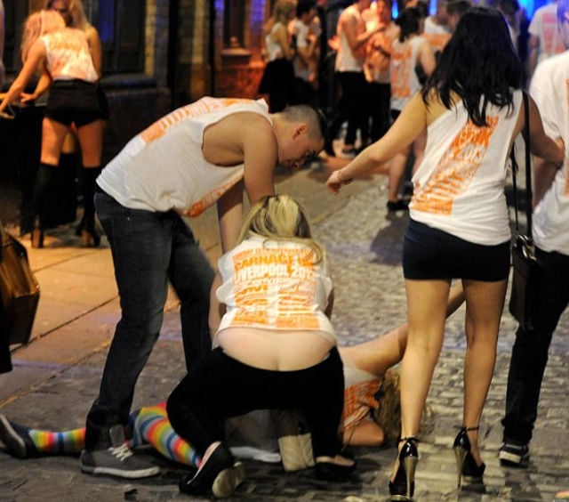 Students Unite for Drunken Debauchery in Liverpool