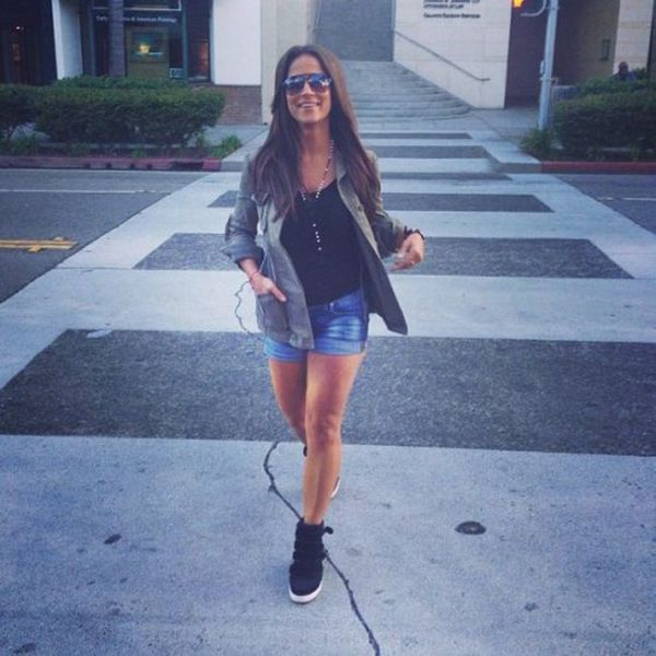 The Beautiful Busty Brunette Who Presents the Weather