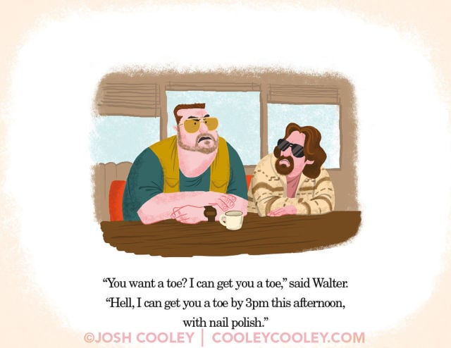 R-Rated Film Scenes Drawn in Pixar Animation Style