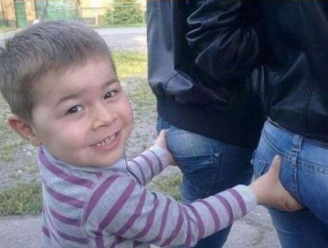 Cute Kids Being a Little Naughty