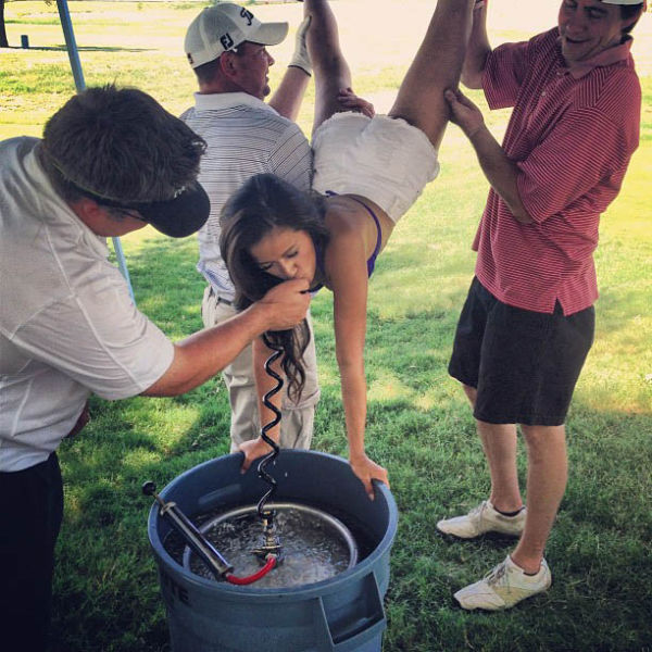 College Girls Kicking Ass at Kegstands