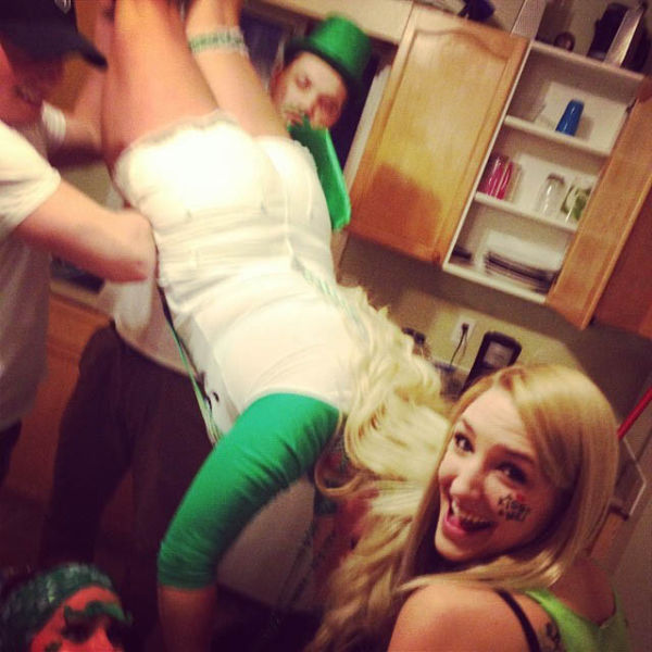 College Girls Kicking Ass at Kegstands
