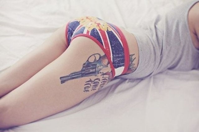 Girls with Gun Tats Are Crazy Hot