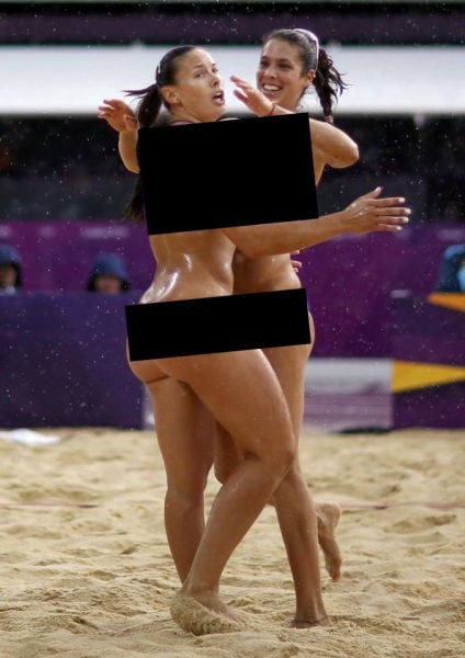 Censored Pics of Beach Volleyball Action Shots