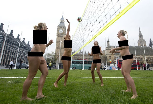 Censored Pics of Beach Volleyball Action Shots