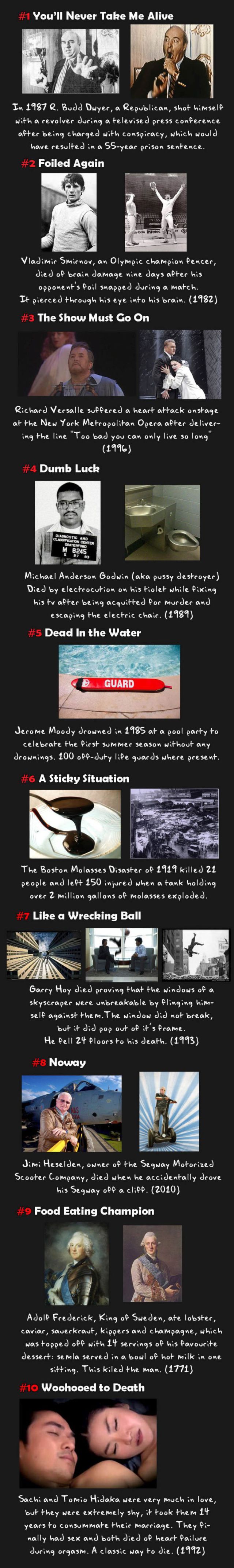 Strange Deaths That Are Pretty Out of the Ordinary