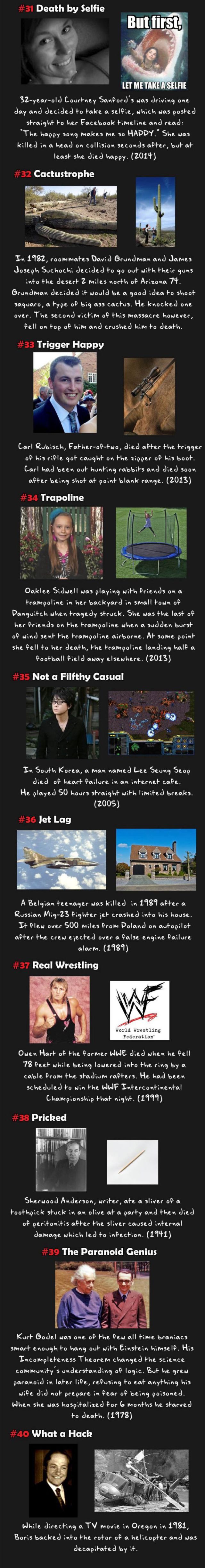 Strange Deaths That Are Pretty Out of the Ordinary