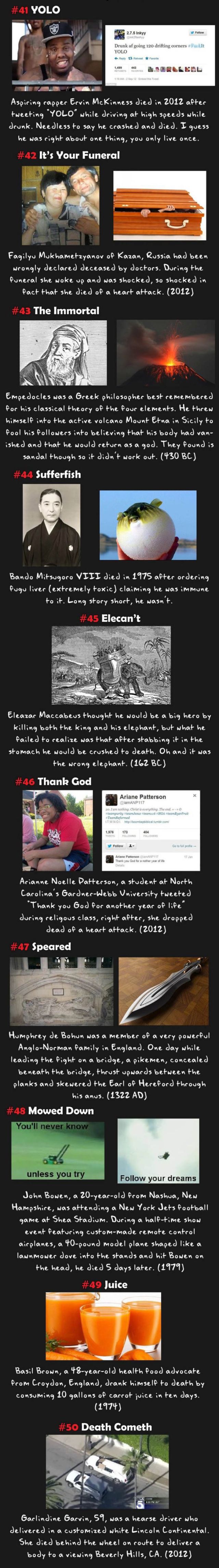 Strange Deaths That Are Pretty Out of the Ordinary