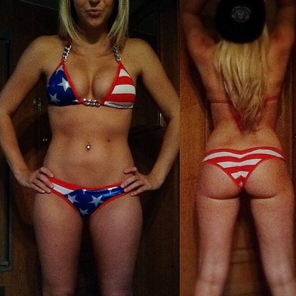 USA Ladies Show Their Patriotism Through Their Boobs