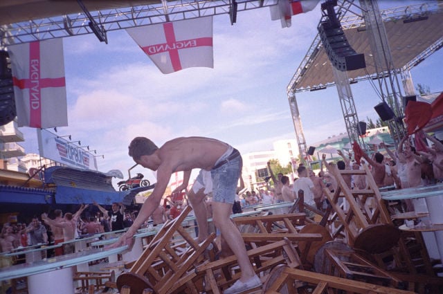 Englishmen Get Drunk and Crazy in Spain