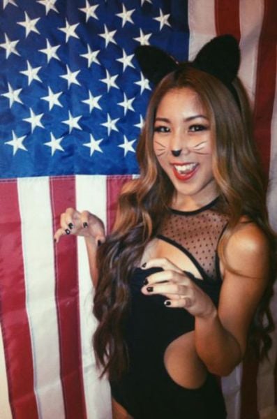 Woman Look Hot Wearing Mesh Clothing