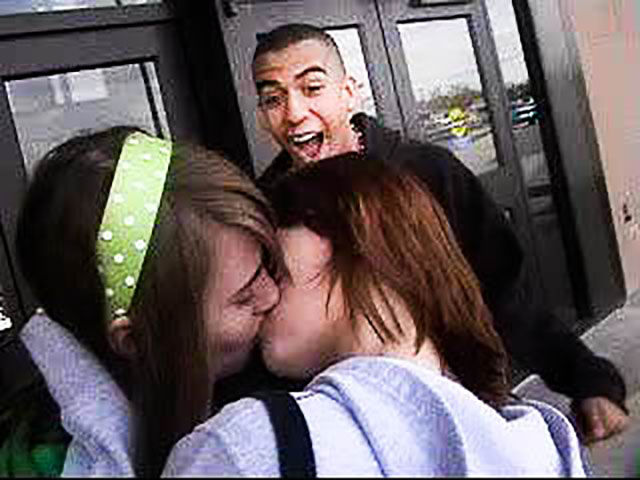 Dudes Watching Drunk Girls Kissing Each Other