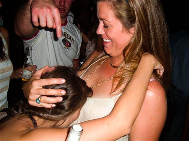 Dudes Watching Drunk Girls Kissing Each Other