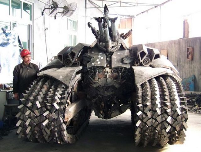 An Incredible Homebuilt Transformers Megatron Tank