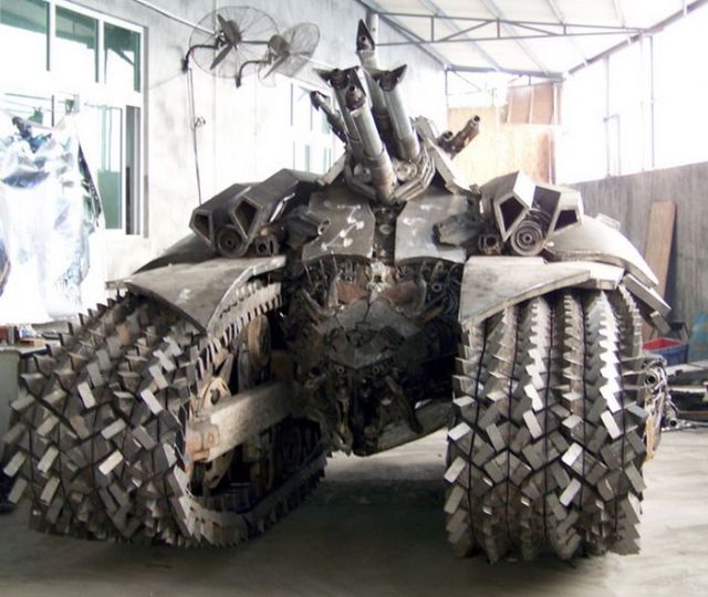 An Incredible Homebuilt Transformers Megatron Tank