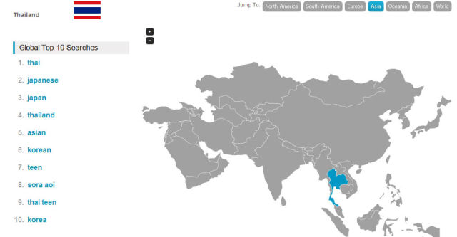 Top Porn Searches by Country across the Globe
