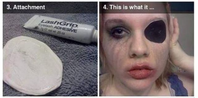 How to Use Makeup to Transform Your Eye to Look Like a Gross Eye Socket