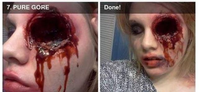 How to Use Makeup to Transform Your Eye to Look Like a Gross Eye Socket