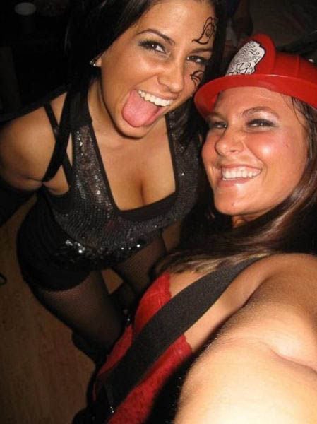 Some Beautiful Busty Halloween Costume Cleavage
