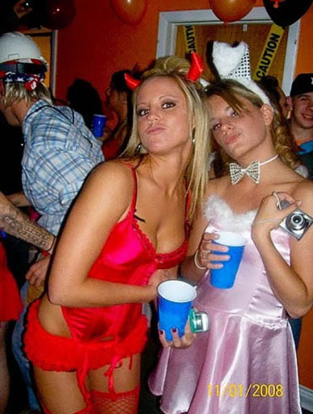 Some Beautiful Busty Halloween Costume Cleavage