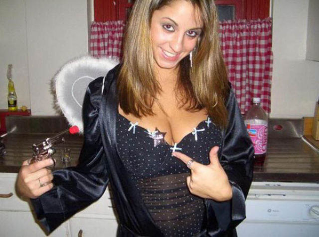 Some Beautiful Busty Halloween Costume Cleavage