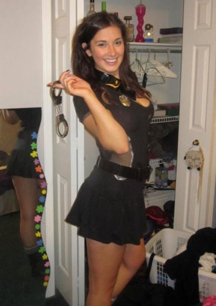 Cute Girls Look Smoking Hot in Halloween Costumes