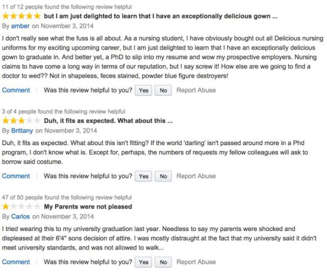 Sexy Women’s Costume Sets the Amazon Reviews Section on Fire
