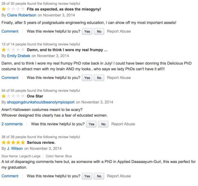 Sexy Women’s Costume Sets the Amazon Reviews Section on Fire